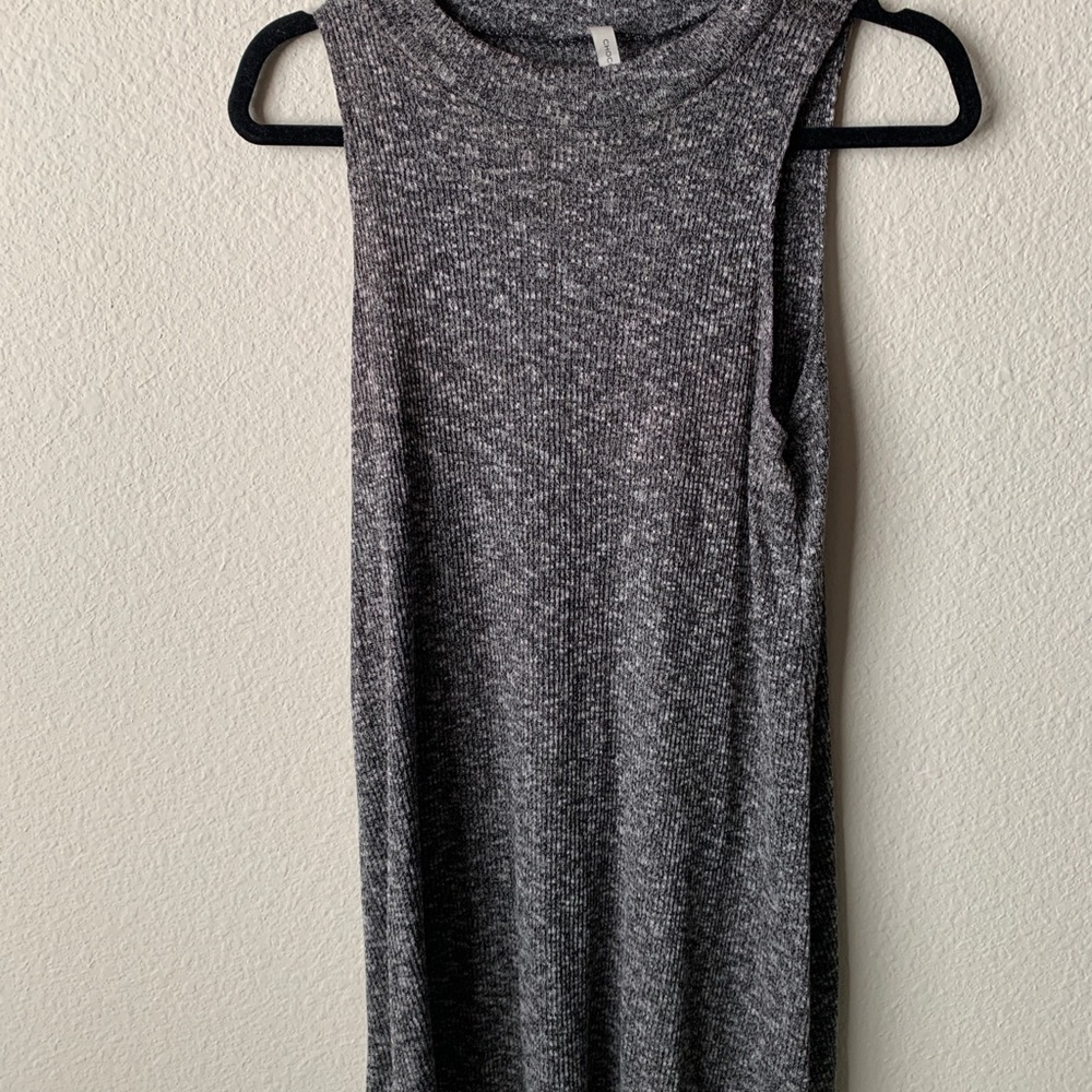 Grey knit dress
